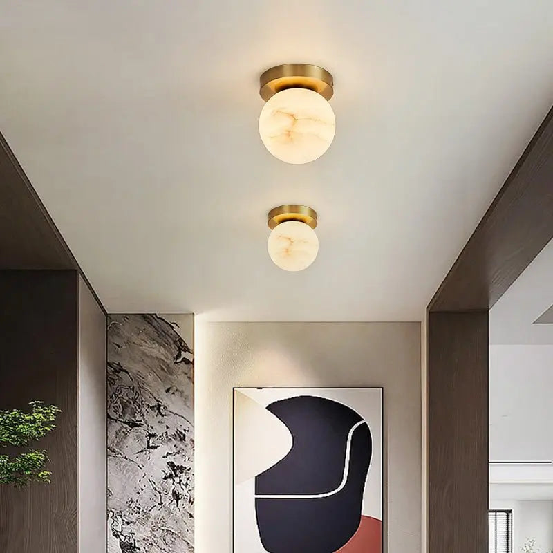 Mini Alabaster Flush Mount Ceiling Lights    Ceiling Lamp [product_tags] Fabtiko