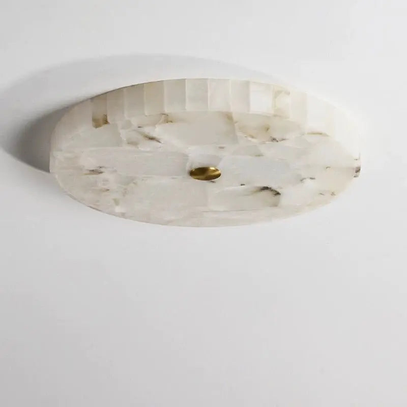 Round Alabaster Flush Mount Ceiling Lamps    Ceiling Lamp [product_tags] Fabtiko