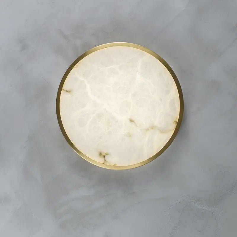 Round Alabaster Flush Mount Ceiling Lights    Ceiling Lamp [product_tags] Fabtiko