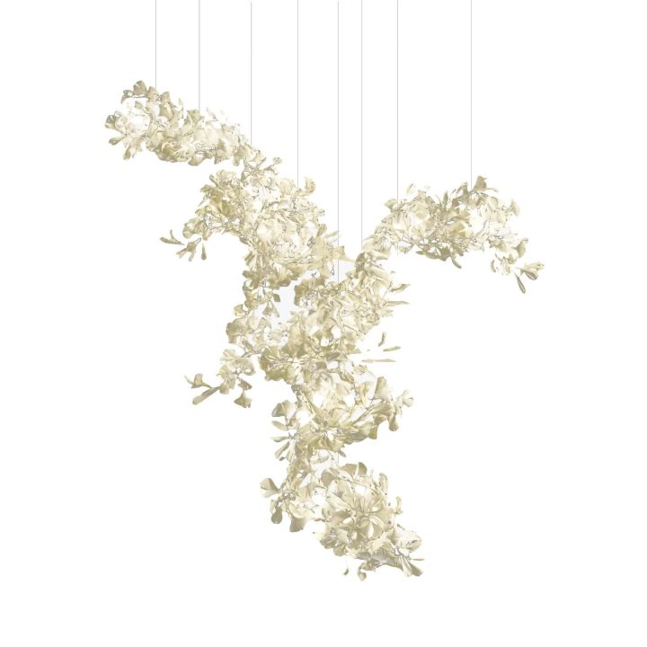 Ceramic Gingko Combination Large Chandelier-Meet Lighting