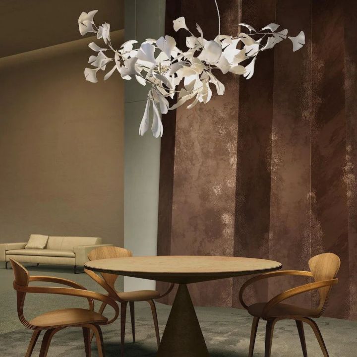 Ceramic Gingko Luxury Chandelier Style G-MEET LIGHTING