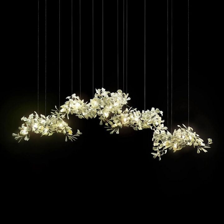 Ceramic Gingko Luxury Chandelier Style H-MEET LIGHTING