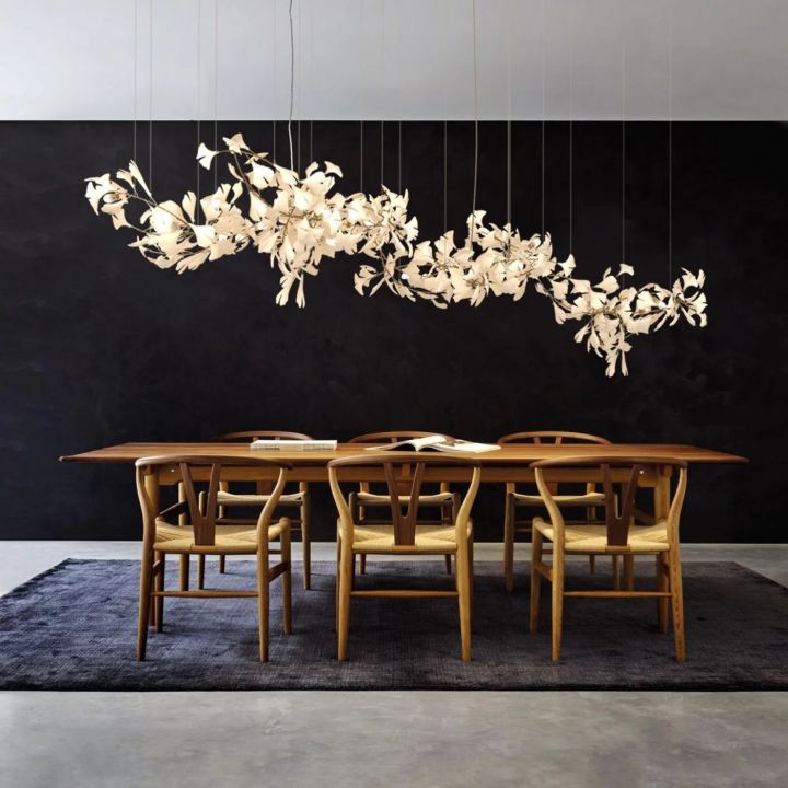 Ceramic Gingko Luxury Chandelier Style H-MEET LIGHTING