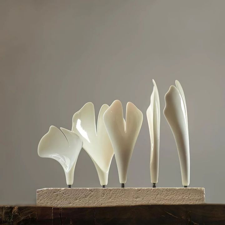 Ceramic Gingko Luxury Chandelier Style H-MEET LIGHTING