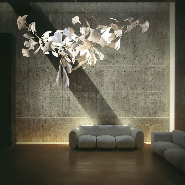 Ceramic Gingko Luxury Chandelier Style I-Meet Lighting