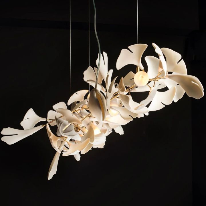 Ceramic Gingko Luxury Chandelier Style I-Meet Lighting