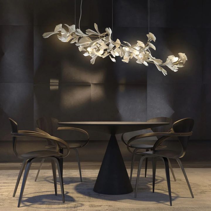 Ceramic Gingko Luxury Chandelier Style I-Meet Lighting