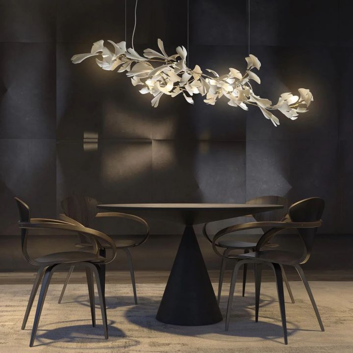 Ceramic Gingko Luxury Chandelier Style I-MEET LIGHTING