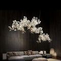Ceramic Ginkgo Branch Chandelier Light-MEET LIGHTING