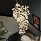 Ceramic Ginkgo Cascading A Branch Chandelier-Meet Lighting