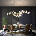 Ceramic Ginkgo D Branch Chandelier-MEET LIGHTING