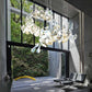 Ceramic Ginkgo Leaf Linear Extended Chandelier-Meet Lighting