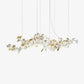 Ceramic Ginkgo Leaf Linear Extended Chandelier-Meet Lighting