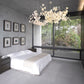 Ceramic Ginkgo Leaf Linear Extended Chandelier-Meet Lighting