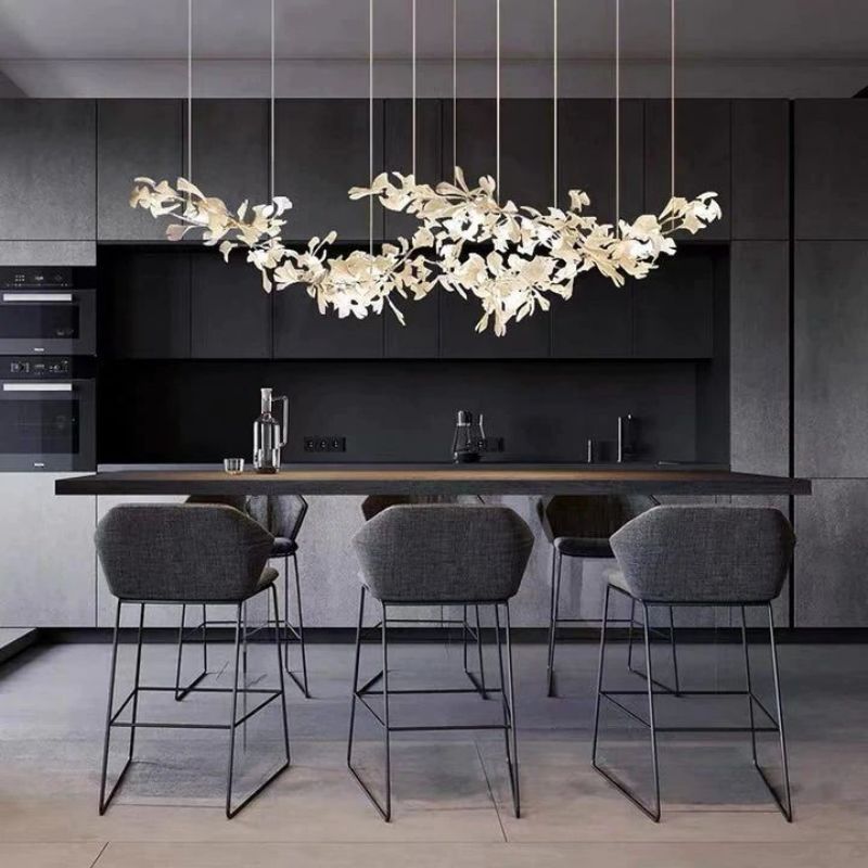 Ceramic Ginkgo Modern Chandelier-Meet Lighting