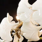 Ceramic Ginkgo Petal Branches-Shaped Chandelier(Round)-Meet Lighting