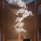 Ceramic Ginkgo Branch Chandelier