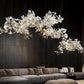 Ceramic Ginkgo Branch Chandelier