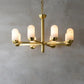 Alabaster Brass Chandelier Living Dining Lighting 8 Lights   Chandelier [product_tags] Fabtiko