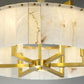 Alabaster Brass Round Chandelier Lighting    Chandelier [product_tags] Fabtiko