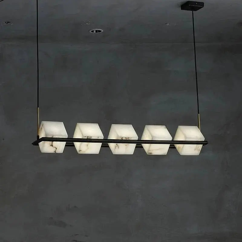 Alabaster Cubic Dining Pendant Chandelier    Chandelier [product_tags] Fabtiko