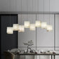 Alabaster Cubic Rectangular Pendant Light 8 Lights   Chandelier [product_tags] Fabtiko