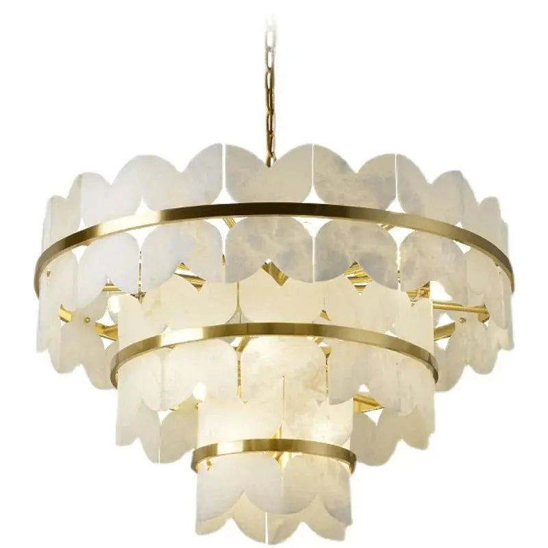 Alabaster Multi-Layer Butterfly Round Chandelier    Chandelier [product_tags] Fabtiko