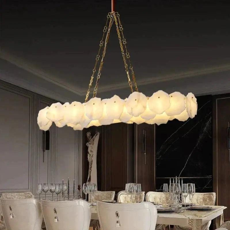 Nasile Linear Alabaster Chandelier Light Fixture    Chandelier [product_tags] Fabtiko