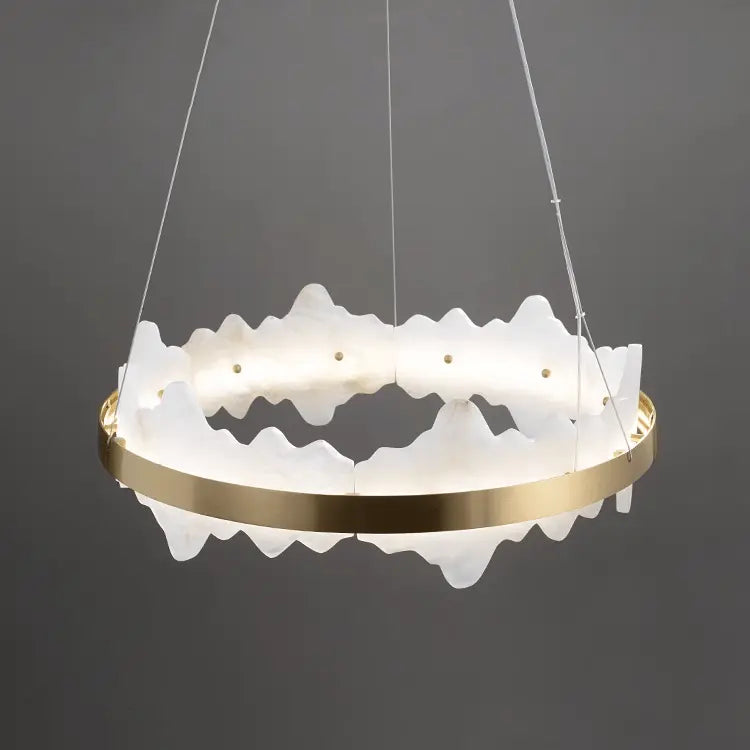 Spain Alabaster Brass Indoor Chandelier Lighting    Chandelier [product_tags] Fabtiko