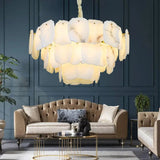 Spain Alabaster Modern Living Room Chandeliers    Chandelier [product_tags] Fabtiko