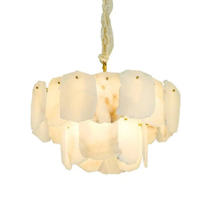 Spain Alabaster Modern Living Room Chandeliers 2 Layer   Chandelier [product_tags] Fabtiko