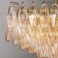 Chara Clear Glass Tiered Rectangular Chandelier 54"-Meet Lighting