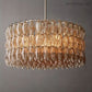 Chara Glass Round Chandelier 37"-Meet Lighting