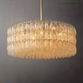 Chara Glass Round Chandelier 47"-MEET LIGHTING