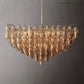 Chara Glass Square Chandelier 32"-Meet Lighting