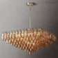 Chara Glass Square Chandelier 32"-Meet Lighting