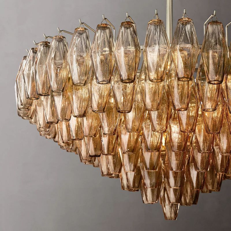 Chara Glass Tiered Round Chandelier 37" chandeliers for dining room,chandeliers for stairways,chandeliers for foyer,chandeliers for bedrooms,chandeliers for kitchen,chandeliers for living room Rbrights   