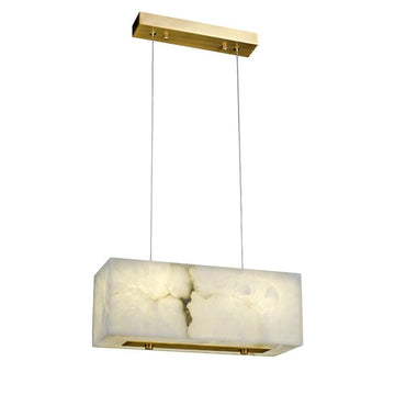 Charlene Marble Cubic Dining Area Chandelier-MEET LIGHTING