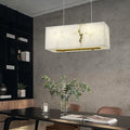 Charlene Marble Cubic Dining Area Chandelier-MEET LIGHTING