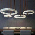 Charlene Marble Halo Circle Light-Meet Lighting