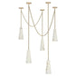 Charlene Marble Modern 5-Light Chandelier-Meet Lighting