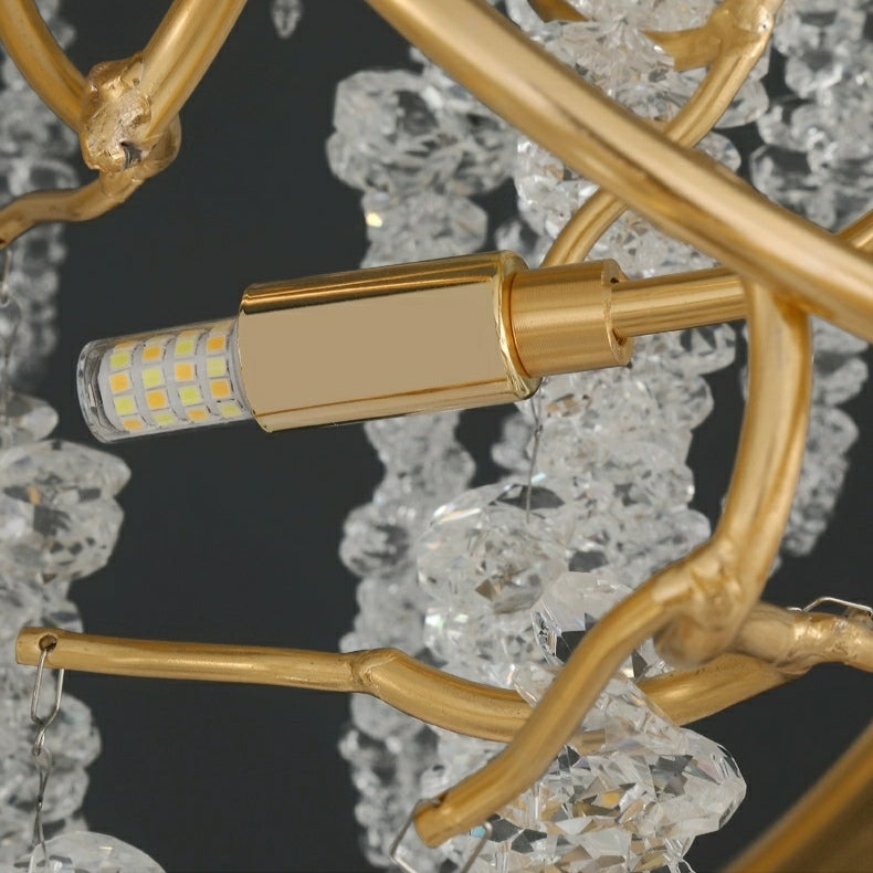 Branch Style Ceiling Light Crystal icicle Chandelier For Dining Table for Modern Home-MEET LIGHTING