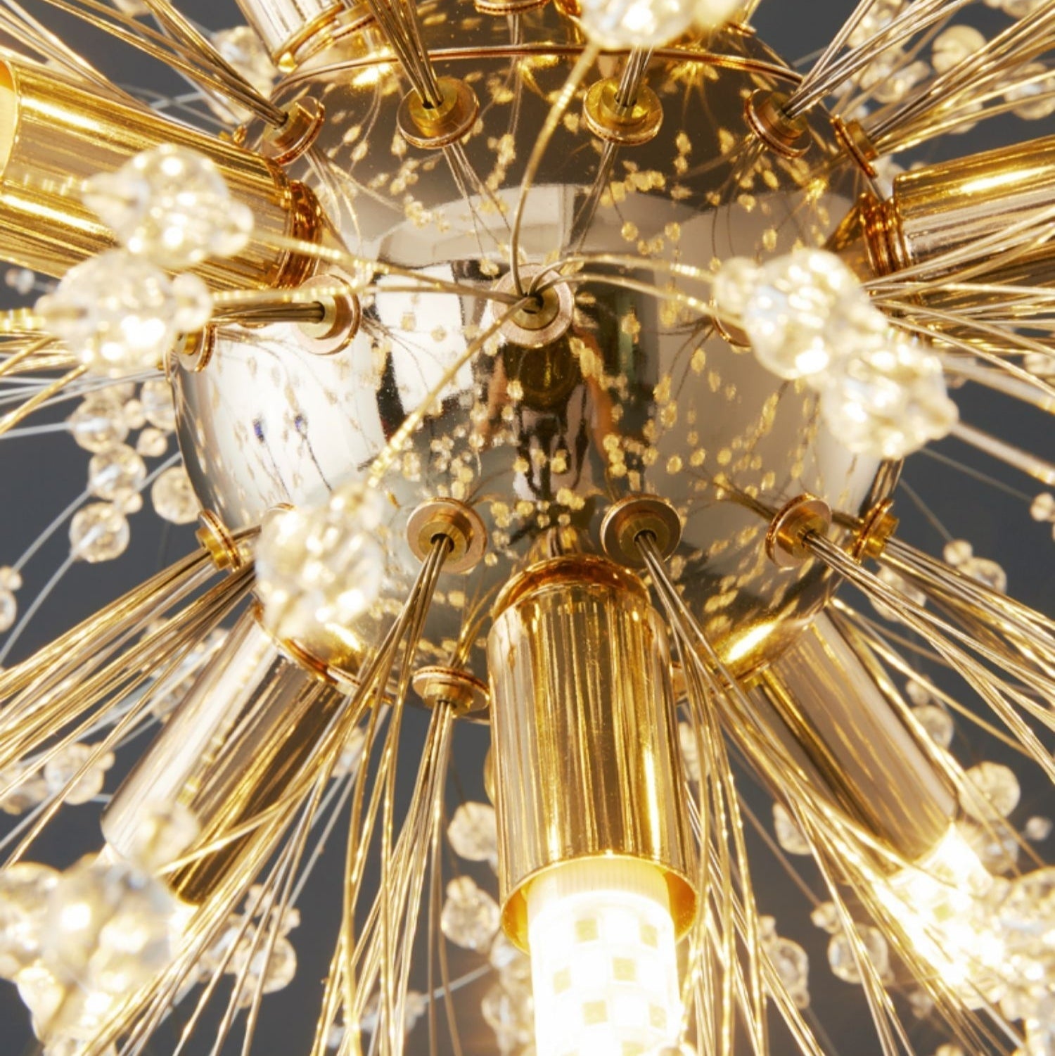 Dandelion Crystal Chandelier Light Firefly/ Glowworm Hanging Lamp Pendant For Rectangle Dining Room-MEET LIGHTING