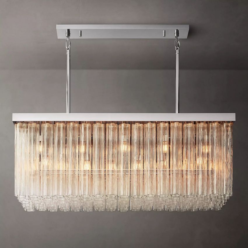 Chelo Rectangle Chandelier-MEET LIGHTING