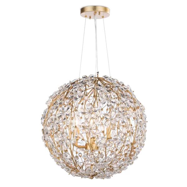 Cherish 6 Lights Spherical Chandelier 20"D-MEET LIGHTING