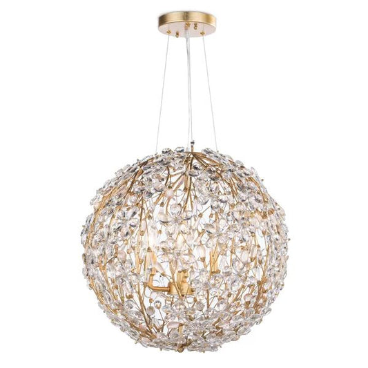 Cherish 6 Lights Spherical Chandelier 20"D-Meet Lighting