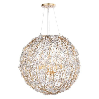 Cherish 8 Lights Spherical Chandelier 30"D-Meet Lighting