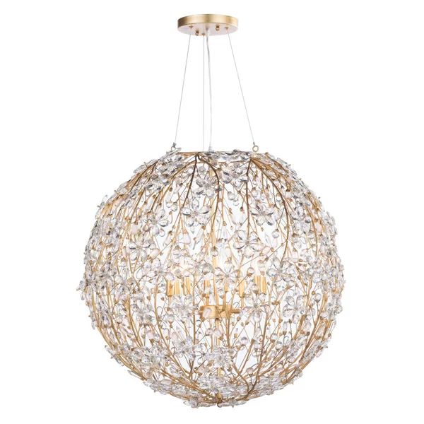 Cherish 8 Lights Spherical Chandelier 30"D-MEET LIGHTING