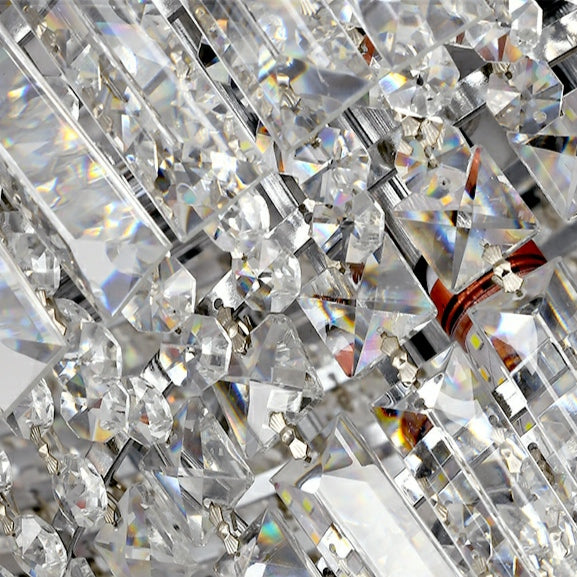 Chrome/ Silver/ Gold Extra Large Chandelier For Foyer Living Room Staircase Crystal Ceiling Lighting Fixture-MEET LIGHTING