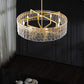 Classic Moire Crystal Round Chandelier-Meet Lighting